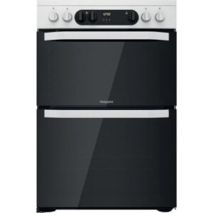 Hotpoint HDM67V9CMWHOTPOINT WHITE ELECTRIC DOUBLE COOKER WITH CERAMIC HOB