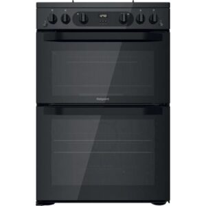 Hotpoint HDM67G0CMBHOTPOINT BLACK DOUBLE OVEN GAS COOKER