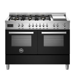Bertazzoni PRO126G2ENETBERTAZONNI PROFESSIONAL SERIES BLACK 120CM DUAL FUEL RANGE COOKER WITH GRIDDLE