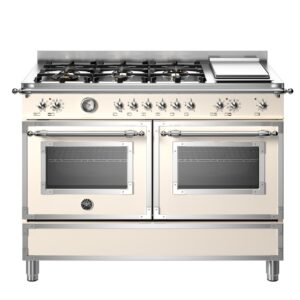 Bertazzoni HER126G2EAVTBERTAZZONI HERITAGE SERIES 120CM DUAL FUEL RANGE COOKER WITH GRIDDLE