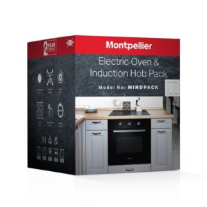 Montpellier MINDPACKMONTPELLIER BLACK OVEN AND INDUCTION HOB PACK