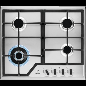 Electrolux KGS6436XELECTROLUX 60CM STAINLESS STEEL GAS HOB