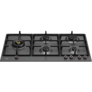 Bertazzoni P905LPRONEBERTAZZONI PROFESSIONAL SERIES 90CM GAS HOB WITH LATERAL DUAL WOK