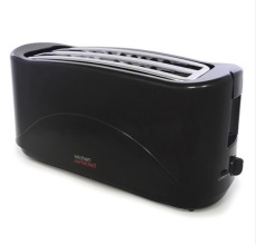 Lloytron E2112BKKITCHENPERFECTED BLACK 4 SLICE LONG SLOT TOASTER