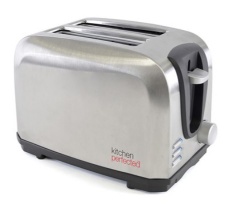 Lloytron E2019BSKITCHEN PERFECTED BRUSHED STEEL 2 SLICE WIDE SLOT TOASTER