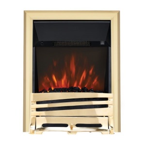 Focal Point HORIZON-BRASSFOCAL POINT HORIZON BRASS LED FREESTANDING OR INSET ELECTRIC FIRE