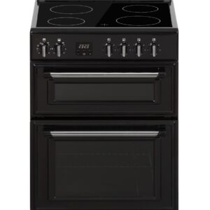 Creda C60CMRBLCREDA BLACK 60CM CERAMIC MINI RANGE COOKER