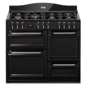 Creda C100RCDFTBLCREDA BLACK 100CM DUAL FUEL RANGE COOKER