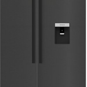 Beko ASD2341VBBEKO BLACK STEEL SIDE BY SIDE FRIDGE FREEZER WITH HARVESTFRESH