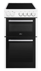 Solt SDOC50WHSOLT WHITE 50CM CERAMIC COOKER WITH DOUBLE OVEN