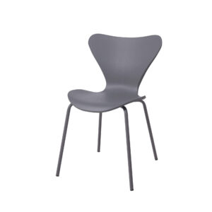 Sienna Plastic (PP) Chairs with Metal legs Grey (4s)